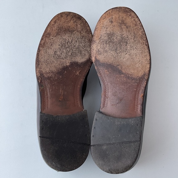 J. Crew Burgundy Leather Split Toe Penny Loafers Men's Size 10.5 - Picture 14 of 16